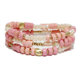 94847, MIXED BEAD MULTI LAYERED STRETCH BRACELET