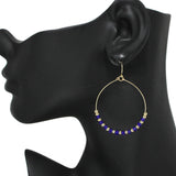 94919, ROUND BEADED EARRING