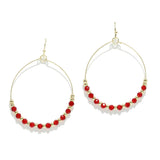 94919, ROUND BEADED EARRING