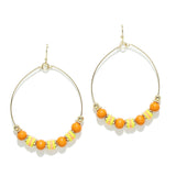 94921, MIXED BEAD ROUND EARRING