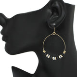 94921, MIXED BEAD ROUND EARRING