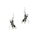 94937, DRAGONFLY ABALONE ACCENT EARRING