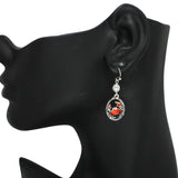 94938, EPOXY CRAB DANGLE EARRING