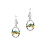 94938, EPOXY SEA TURTLE DANGLE EARRING