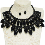 94979, RHINESTONE EVENING NECKLACE SET, WEDDING, BRIDAL, PROM