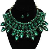 94979, RHINESTONE EVENING NECKLACE SET, WEDDING, BRIDAL, PROM
