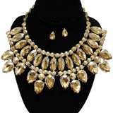 94979, RHINESTONE EVENING NECKLACE SET, WEDDING, BRIDAL, PROM