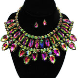 94979, RHINESTONE EVENING NECKLACE SET, WEDDING, BRIDAL, PROM