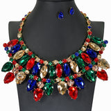 94979, RHINESTONE EVENING NECKLACE SET, WEDDING, BRIDAL, PROM