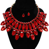 94979, RHINESTONE EVENING NECKLACE SET, WEDDING, BRIDAL, PROM