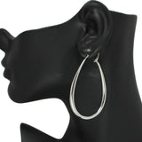 94990, TEARDROP SOLID HOOP EARRING