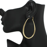 94990, TEARDROP SOLID HOOP EARRING