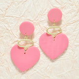 94996, HEART CLAY RUBBER EARRING, VALENTINE'S DAY