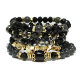 95056, MULTI LAYERED BEADED STRETCH BRACELET