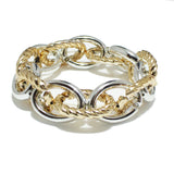 95086, PLASTIC CHAIN LOOK STRETCH BRACELET