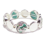 95087, SEA TURTLE GLITTER STRETCH BRACELET, SEA LIFE, OCEAN THEME
