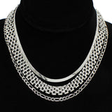 95123, CHAIN 3PCS NECKLACE SET