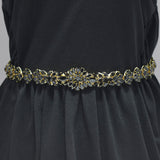 95194, HANDMADE RHINESTONE EVENING WEDDING BELT & HEADBAND, BRIDAL, PROM