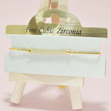 95227, CUBIC ZIRCONIA BAR DESIGNER INSPIRED ADJUSTABLE BRACELET