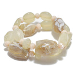 95235, RESIN MULTI LAYERED STRETCH BRACELET