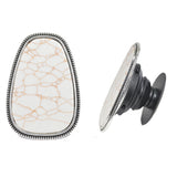 95243, OVAL TURQUOISE STONE SELF ADHESIVE PHONE GRIP/STAND, CELL PHONE ACCESSORIES