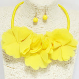 95313, COLORFUL FLOWER NECKLACE