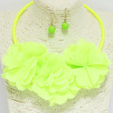 95313, COLORFUL FLOWER NECKLACE