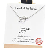 95334, GOLD DIPPED, "HEART OF THE FAMILY" MAMA HEART NECKLACE