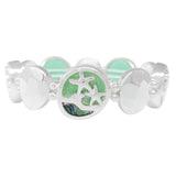 95417, STARFISH GLITTER ACCENT STRETCH BRACELET, SEA LIFE, OCEAN THEME