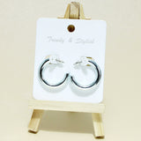 95427, BOLD ROUND HOOP EARRING