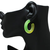 95433, 1.5"L MATTE THICK ROUND HOOP EARRING