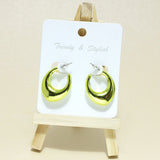 95436, OVAL ROUND HOOP EARRING