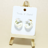 95438, DOUBLE THICK ROUND HOOP EARRING