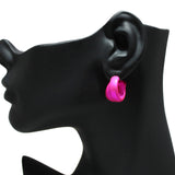 95438, DOUBLE THICK ROUND HOOP EARRING