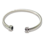 95448, RHINESTONE ACCENT DESIGNER INSPIRED CUFF BRACELET