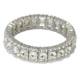 95523, RHINESTONE EVENING STRETCH BRACELET, WEDDING, BRIDAL, PROM