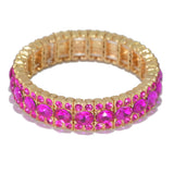 95523, RHINESTONE EVENING STRETCH BRACELET, WEDDING, BRIDAL, PROM