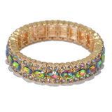 95523, RHINESTONE EVENING STRETCH BRACELET, WEDDING, BRIDAL, PROM