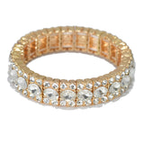 95523, RHINESTONE EVENING STRETCH BRACELET, WEDDING, BRIDAL, PROM