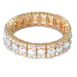 95523, RHINESTONE EVENING STRETCH BRACELET, WEDDING, BRIDAL, PROM