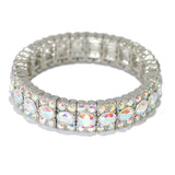 95523, RHINESTONE EVENING STRETCH BRACELET, WEDDING, BRIDAL, PROM