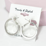95581, ROUND HOOP EARRING