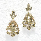 95603, MULTI RHINESTONE EVENING EARRING