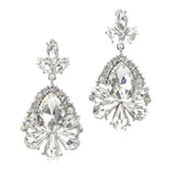 95603, MULTI RHINESTONE EVENING EARRING