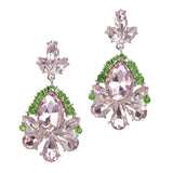 95603, MULTI RHINESTONE EVENING EARRING
