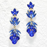 95604, MULTI RHINESTONE EVENING EARRING, WEDDING, BRIDAL, PROM