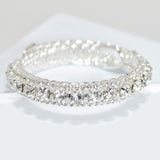 95667, CRYSTAL RHINESTONE OPEN CUFF BRACELET