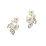 95701, PEARL WITH RHINESTONE EVENING EARRING