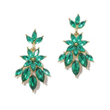 95703, MARQUISE RHINESTONE ACCENT EVENING EARRING