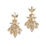 95703, MARQUISE RHINESTONE ACCENT EVENING EARRING